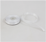 Fita Cetim 1 cm x 22 yds Branco&nbsp;